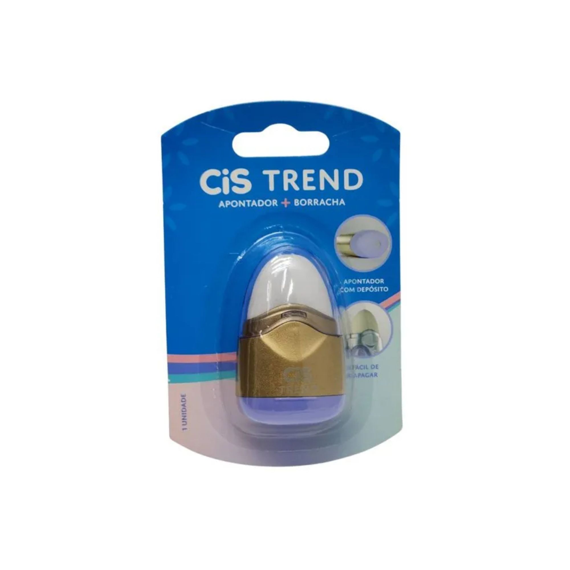 Apontador com Depósito + Borracha Trend 492 | Cis