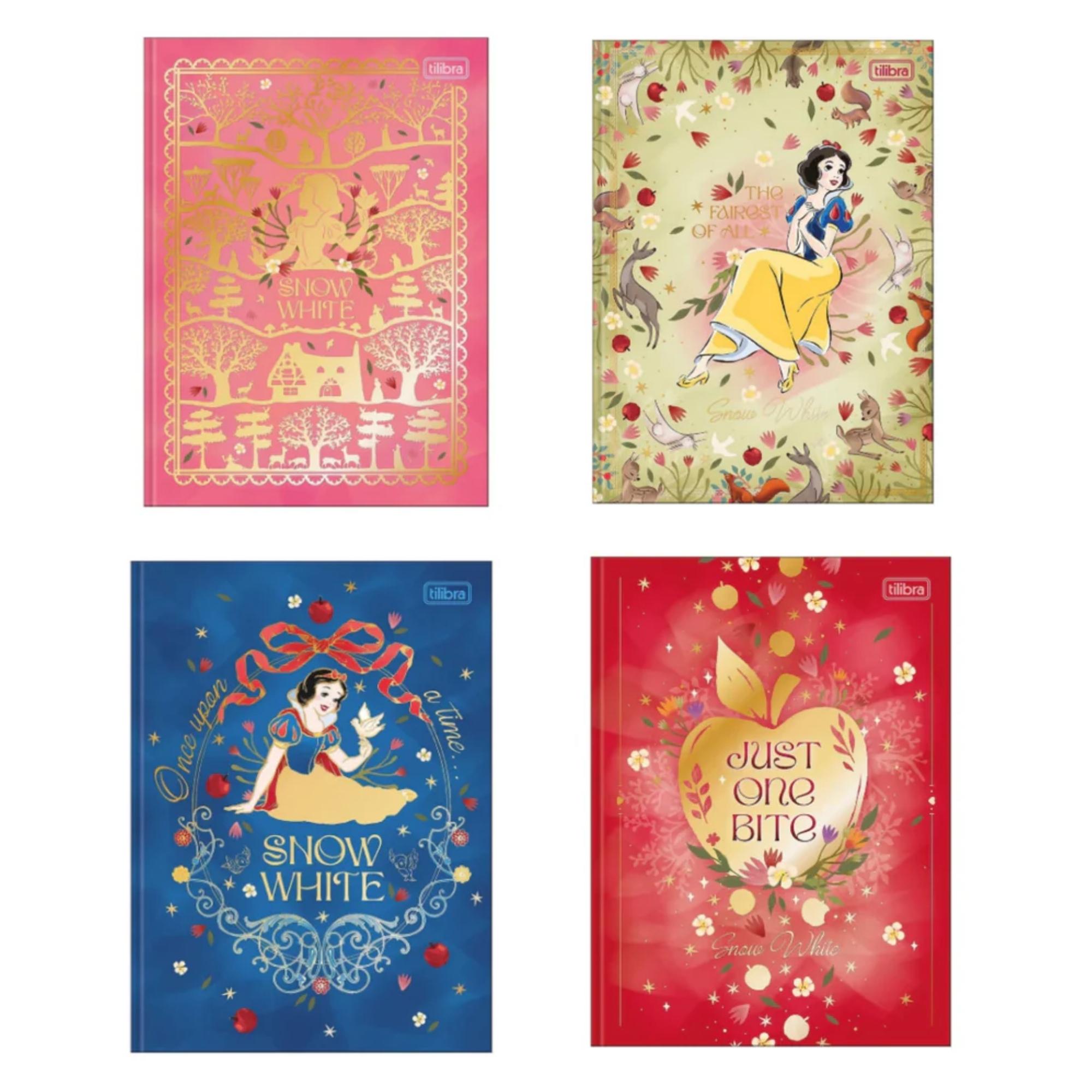 Caderno Branca de Neve Colegial Capa Dura Brochura 80 Folhas 177mm x 240mm | Tilibra