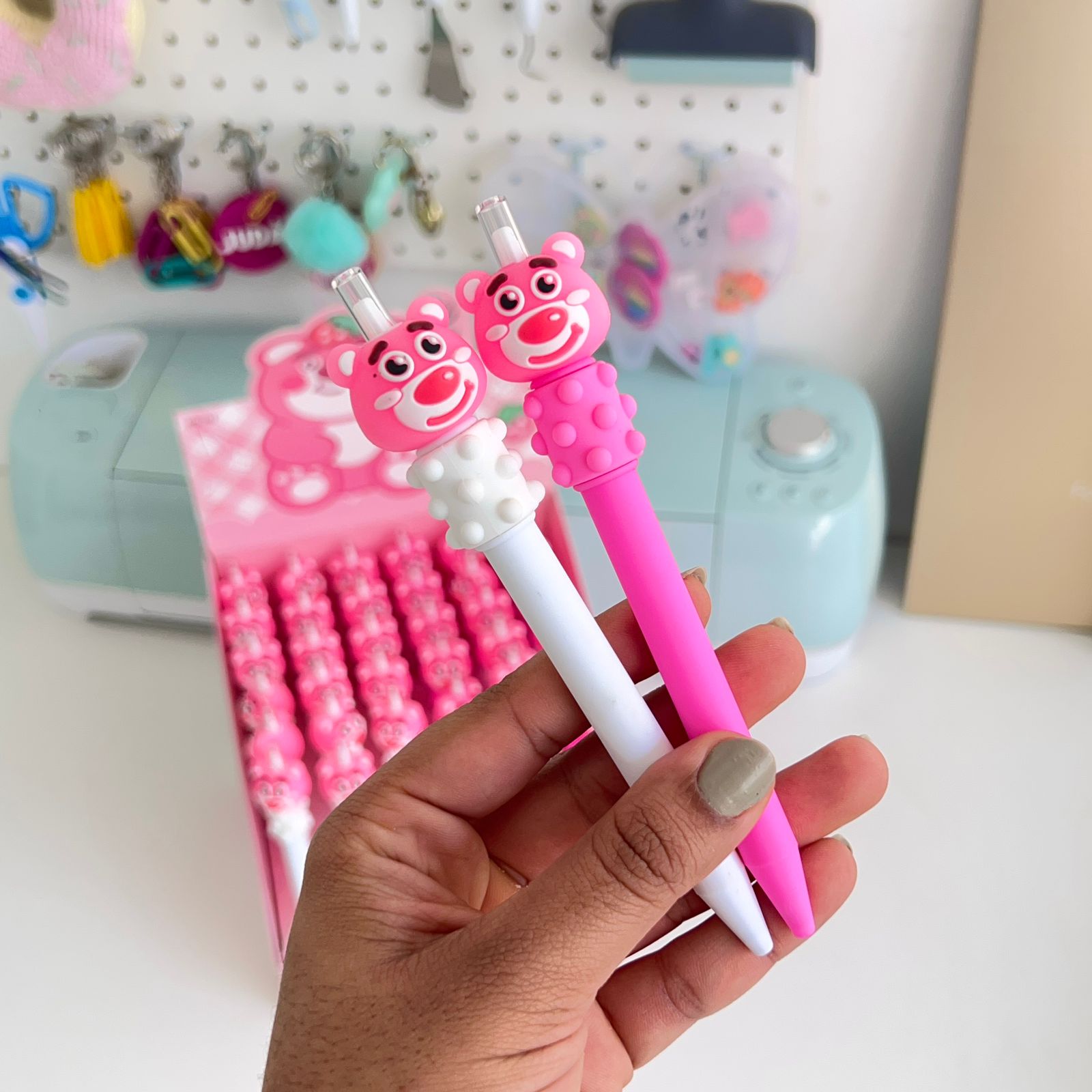 Caneta Decorada Urso | Importados