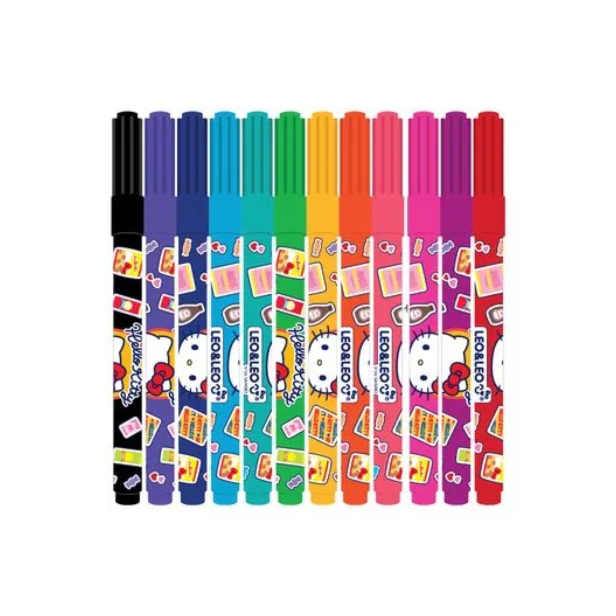 Canetinha Hidrocor Big Hello Kitty 12 Cores | Leo e Leo